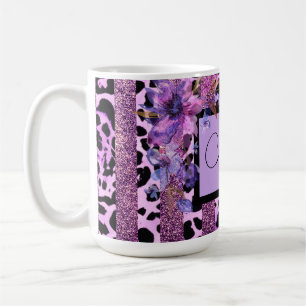 Lava- und rosa Leopardenmuster Kaffeetasse