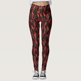 Lava und Vulkangesteine | Vulkanmagma-Muster Leggings