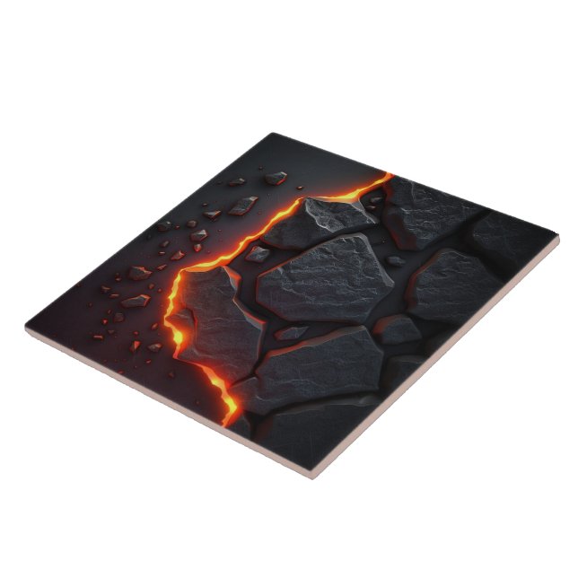 Lava und Vulkanstein Keramik Tile Fliese (Seite)