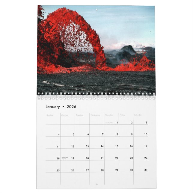 Lava-Vulkan-Wandkalender Kalender (Jan 2026)