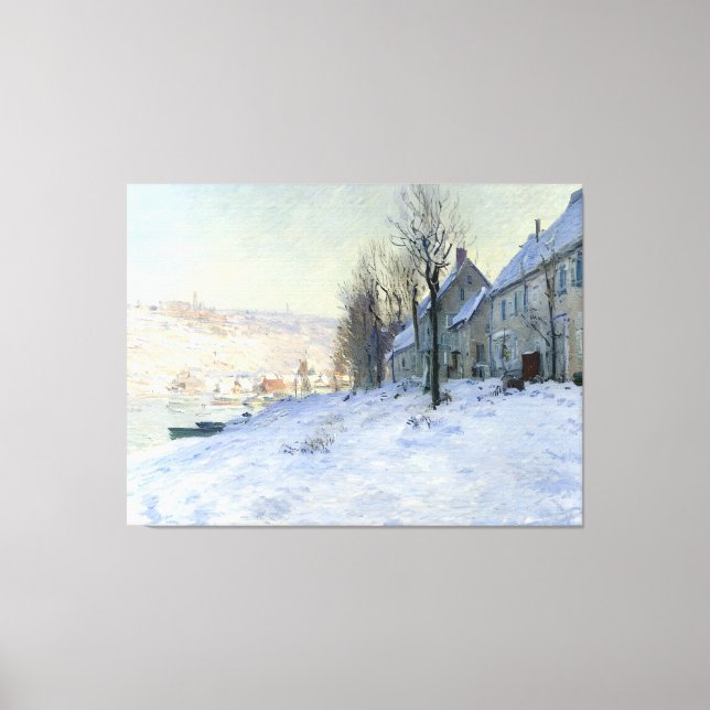 Lavacourt Sun und Schnee Leinwanddruck (Vorderseite)