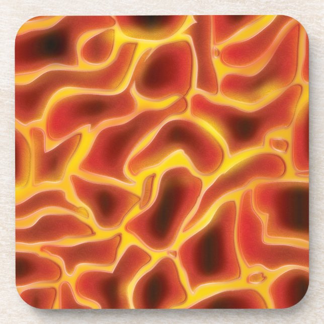 Lavafluss Untersetzer (Vorderseite)