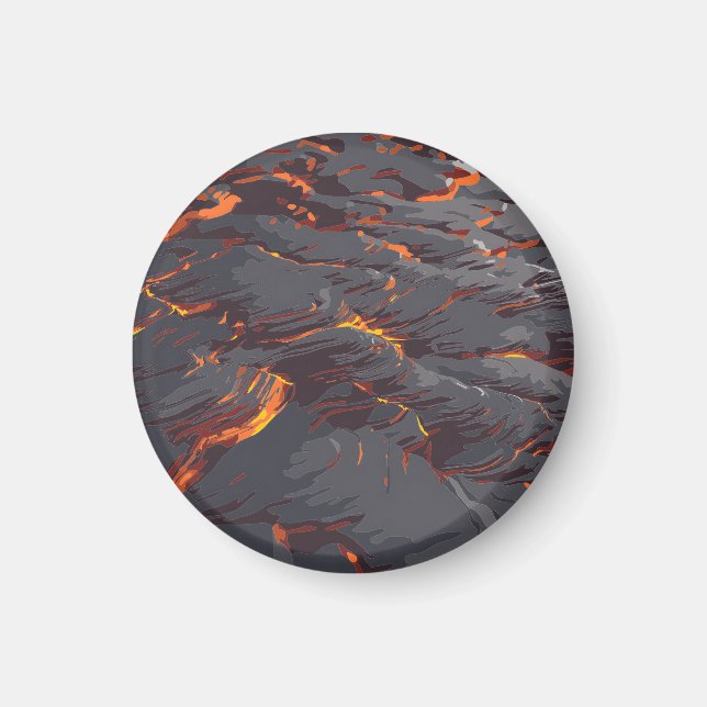 Lavaflussmuster Magnet (Vorne)