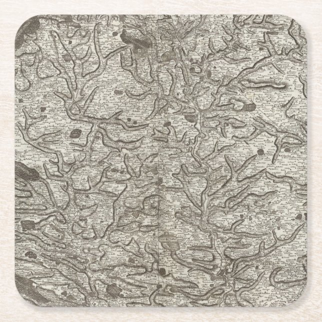 Laval Rechteckiger Pappuntersetzer (Vorderseite)