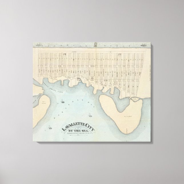 Lavallette City by Sea, Squan Beach, NJ Leinwanddruck (Vorderseite)