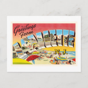 Lavallette New Jersey NJ Vintage Travel Postcard - Postkarte