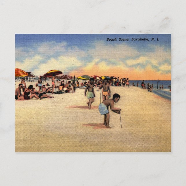 Lavallette, New Jersey, "The Shore" Vintag Postkarte (Vorderseite)