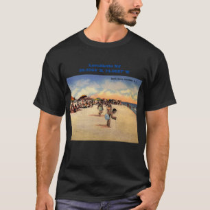 Lavallette NJ Map Koordiniert Vintagen Stil T-Shirt
