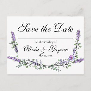 Lavan Eukalyptus wassercolor botanisch Postkarte