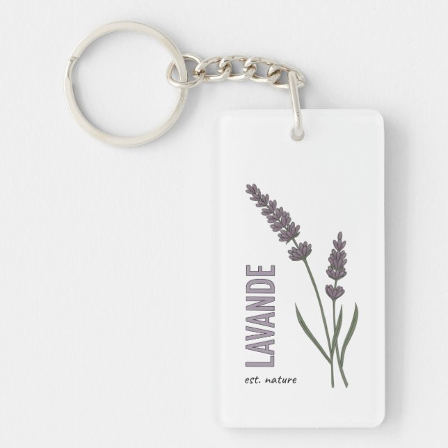 Lavande est. Nature Schlüsselanhänger (Vorderseite)