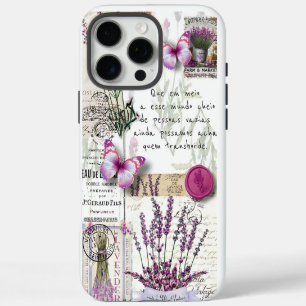 Lavande und Schmetterling Vintage Pariser Träume iPhone 16 Pro Max Hülle