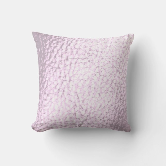 Lavander Pearl Imitats Leather Design Kissen (Vorderseite)