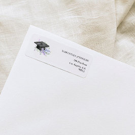 Lavander Purple Floral Graduation address 