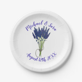 Lavandula Lavender Bunch Kraut Lila Blumengarten Pappteller