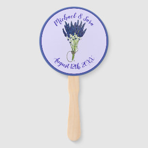 Lavandula Lavender Floral Lila Gastgeschenk Hochze Fächer