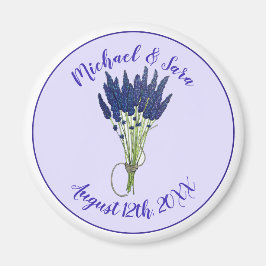 Lavandula Lavender Floral Lila Gastgeschenk Hochze Magnet