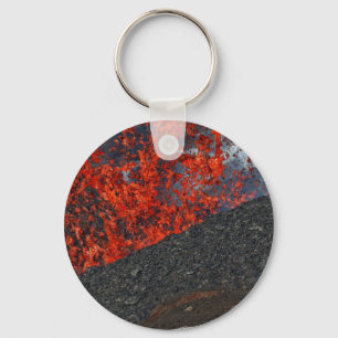 Lavastrom aus dem Krater des Vulkans Schlüsselanhänger