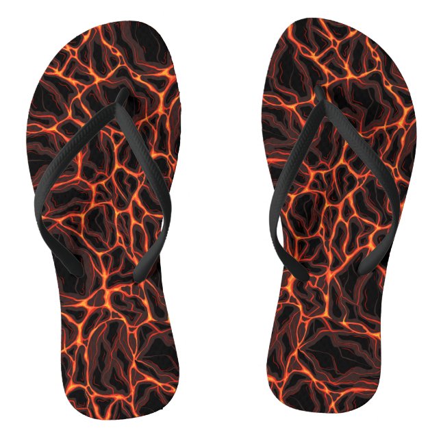 Lavaströme Flip Flops (Fußbett)