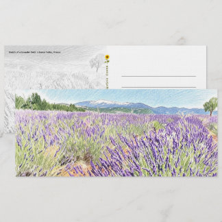 Lavatersfeldskizze - Postkarte