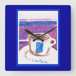 LaVazza Clock Quadratische Wanduhr