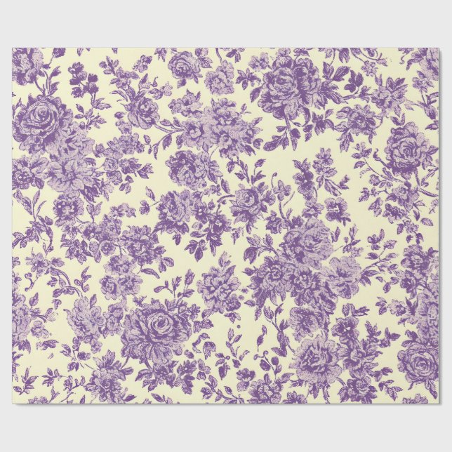 Lavendar Roses Geschenkpapier (Flach)