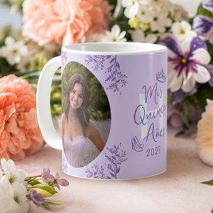 Lavendel 2 Foto Mis Quince Años Andenken Kaffeetasse