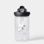 Lavendel Abbildung Skate Personalisierte Girls Trinkflasche<br><div class="desc">Personalisiertes Design für Ihre kleinen Sportler und Sportfans.</div>
