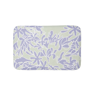 Lavendel Agapanthus-Blüten-Sage Grün Badematte