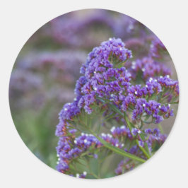 Lavendel am Meer Runder Aufkleber