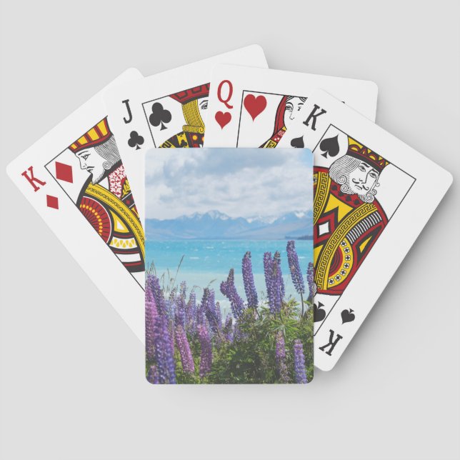 Lavendel am Seeufer Spielkarten (Rückseite)