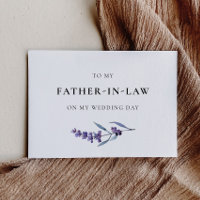 Lavendel an meinen Vater im Jura Hochzeitstag Card