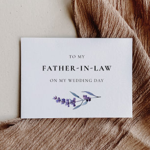 Lavendel an meinen Vater im Jura Hochzeitstag Card Einladung