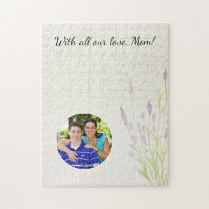 Lavendel-Anbau Vintage-Handschrift Muttertag Puzzle