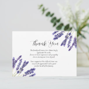 Lavendel Anteilnahme Blumen Trauer Danke  Einladung
