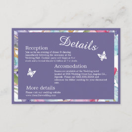 Lavendel Aquarell Wildblume Grünpflanzen Begleitkarte