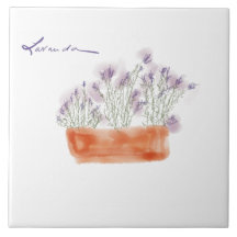 Lavendel-Aquarellfliese