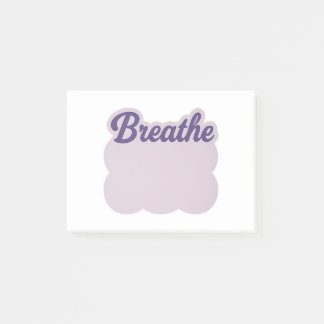 Lavendel-„Atme“-Wolken-Notizzettel Post-it Klebezettel