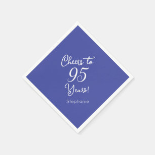 Lavendel auf 95 Jahre 95. Geburtstag Serviette