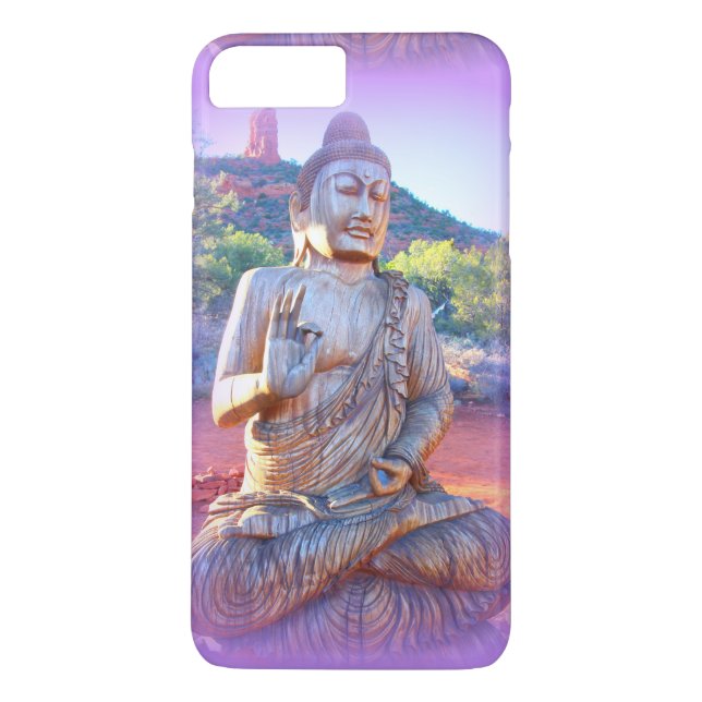 Lavendel-aura-Buddha Case-Mate iPhone Hülle (Rückseite)