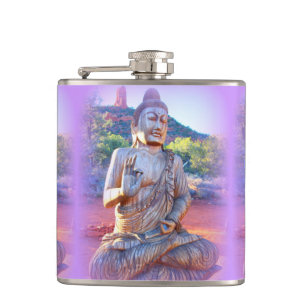 Lavendel-aura-Buddha Flachmann
