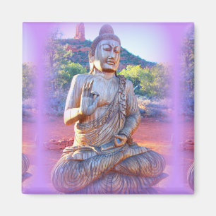Lavendel-aura-Buddha Magnet