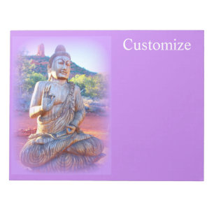 Lavendel-aura-Buddha Notizblock