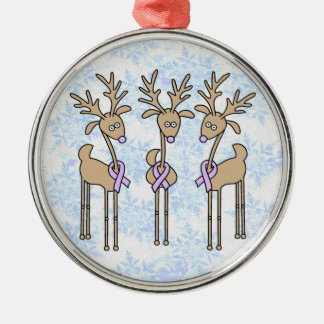 Lavendel-Band-Ren - General Cancer Ornament Aus Metall