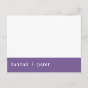 Lavendel-Banner: RSVP-Karte RSVP Karte