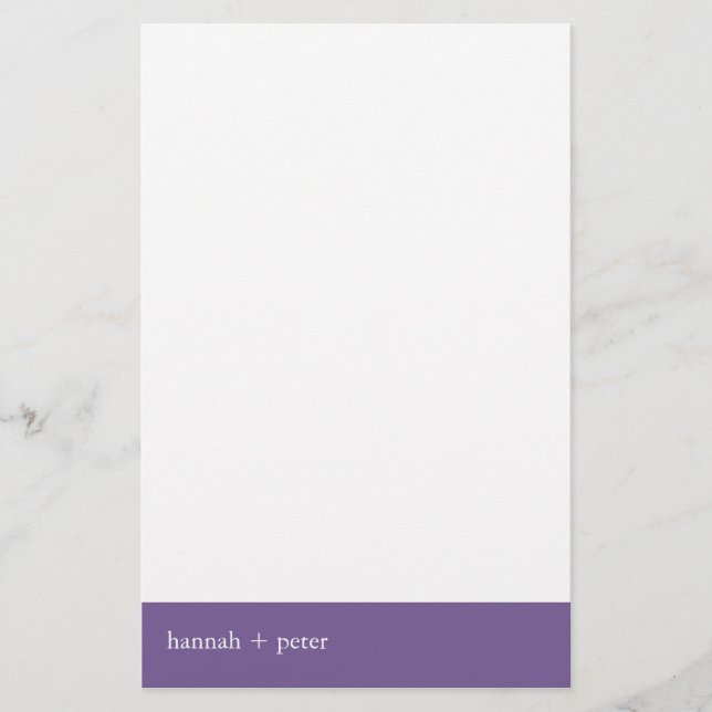Lavendel Banner: Stationery Briefpapier (Vorderseite)