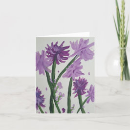 Lavendel-Bell-Blume-Merkkarte Dankeskarte