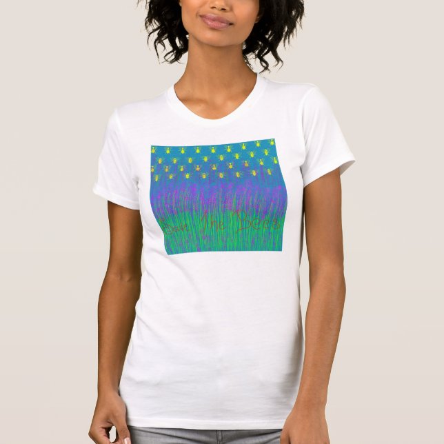 Lavendel-Bienen T-Shirt (Vorderseite)