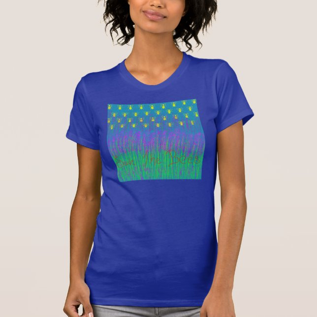 Lavendel-Bienen T-Shirt (Vorderseite)