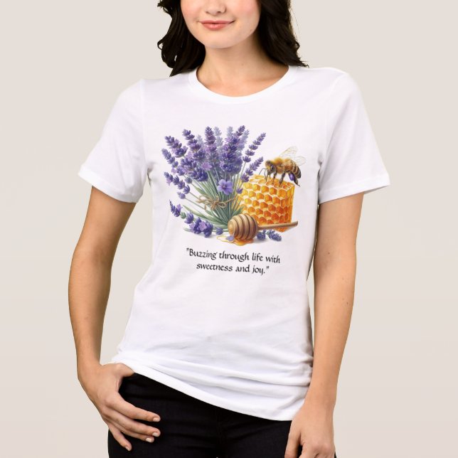 Lavendel/Bienensüßer T - Shirt (Vorderseite)