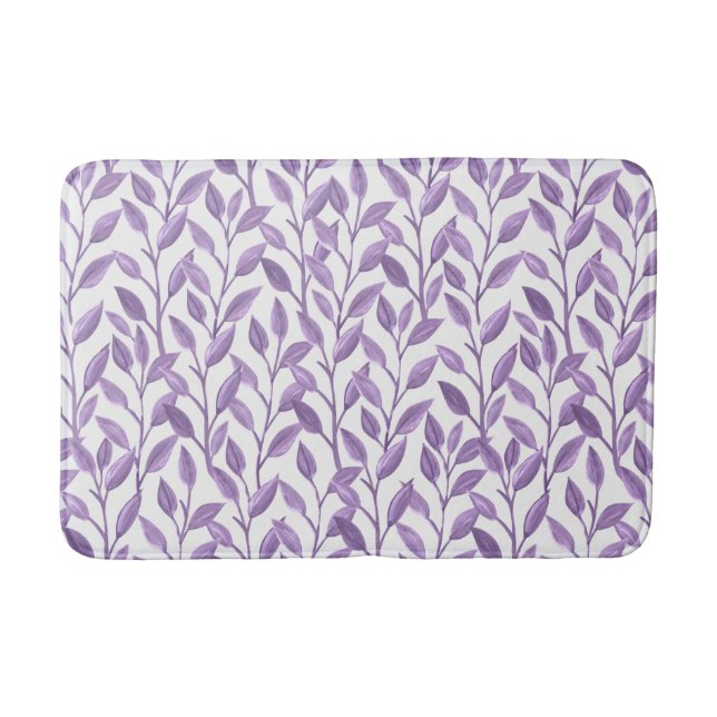 Lavendel-Blätter Badematte (Vorderseite)